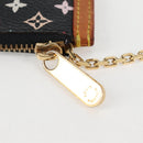 LOUIS VUITTON Multicolor Pochette Cles Münztäschchen Schwarz M13664 LV Auth 131839V-9