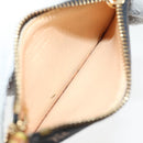 LOUIS VUITTON Multicolor Pochette Cles Münztäschchen Schwarz M13664 LV Auth 131839V-11