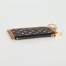 LOUIS VUITTON Multicolor Pochette Cles Münztäschchen Schwarz M13664 LV Auth 131839V-5