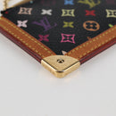 LOUIS VUITTON Multicolor Pochette Cles Münztäschchen Schwarz M13664 LV Auth 131839V-7