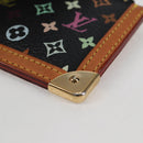 LOUIS VUITTON Multicolor Pochette Cles Münztäschchen Schwarz M13664 LV Auth 131839V-14