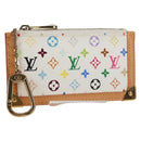 LOUIS VUITTON Multicolor Pochette Cles Muntbuidel Wit M92655 LV Auth 131840V-1