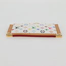 LOUIS VUITTON Multicolor Pochette Cles Muntbuidel Wit M92655 LV Auth 131840V-6