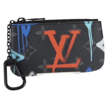 LOUIS VUITTON Eclipse Multicolor Pochette Cles Coin Purse M81795 Auth 131843M