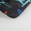 LOUIS VUITTON Eclipse Multicolor Pochette Cles Coin Purse M81795 Auth 131843M-15