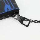 LOUIS VUITTON Eclipse Multicolor Pochette Cles Coin Purse M81795 Auth 131843M-9