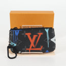 LOUIS VUITTON Eclipse Multicolor Pochette Cles Coin Purse M81795 Auth 131843M-12