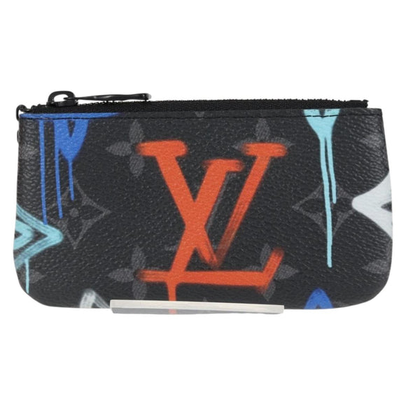 LOUIS VUITTON Eclipse Multicolor Pochette Cles Coin Purse M81795 Auth 131843M