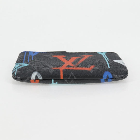 LOUIS VUITTON Eclipse Multicolor Pochette Cles Coin Purse M81795 Auth 131843M