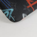 LOUIS VUITTON Eclipse Multicolor Pochette Cles Coin Purse M81795 Auth 131843M-7