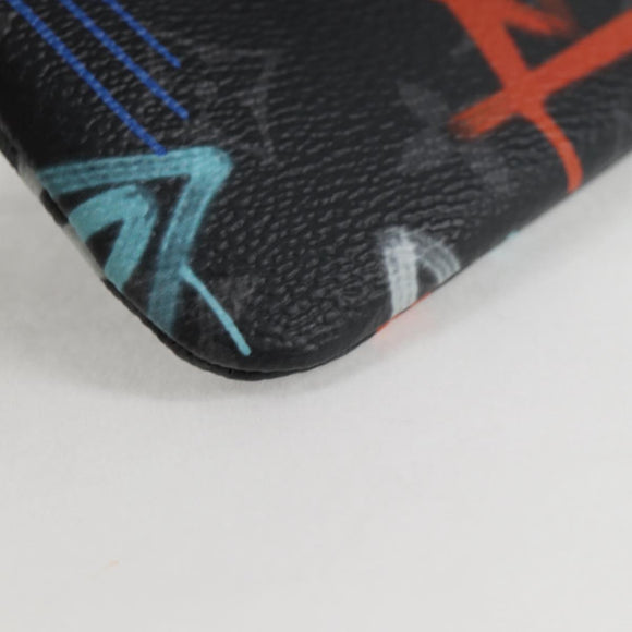 LOUIS VUITTON Eclipse Multicolor Pochette Cles Coin Purse M81795 Auth 131843M