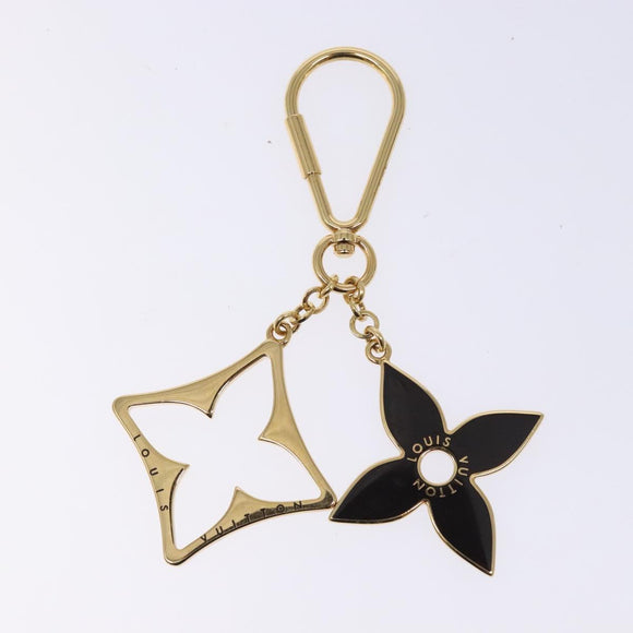 LOUIS VUITTON Porte Cles Puzzle Charm metal Gold M65218 LV Auth 131845