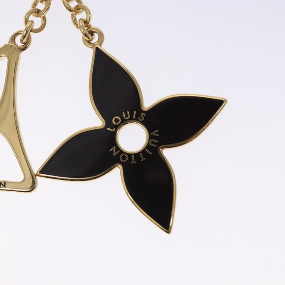 LOUIS VUITTON Porte Cles Puzzle Charm metal Gold M65218 LV Auth 131845