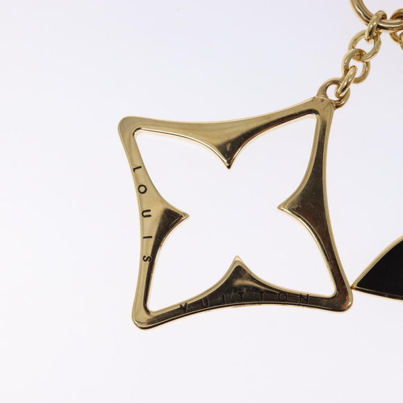 LOUIS VUITTON Porte Cles Puzzle Charm metal Gold M65218 LV Auth 131845