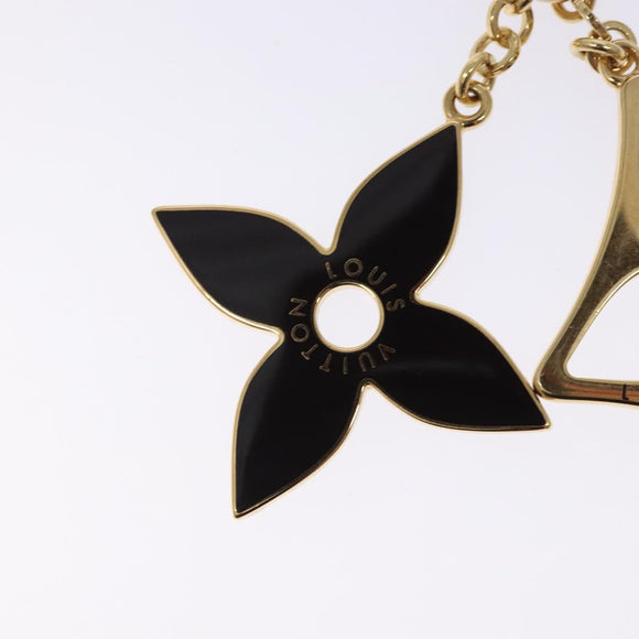 LOUIS VUITTON Porte Cles Puzzle Charm metal Gold M65218 LV Auth 131845
