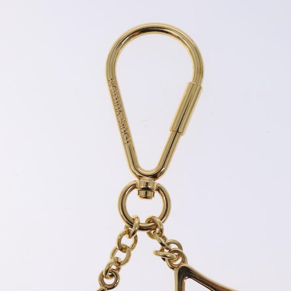 LOUIS VUITTON Porte Cles Puzzle Charm metal Gold M65218 LV Auth 131845