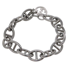 GUCCI Anchor Chain Bracelet metal Silver Auth 131854 - 0