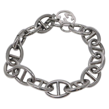 GUCCI Anchor Chain Bracelet metal Silver Auth 131854 - 0