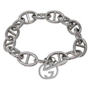 GUCCI Anchor Chain Bracelet metal Silver Auth 131854-3