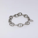 GUCCI Anchor Chain Bracelet metal Silver Auth 131854-4