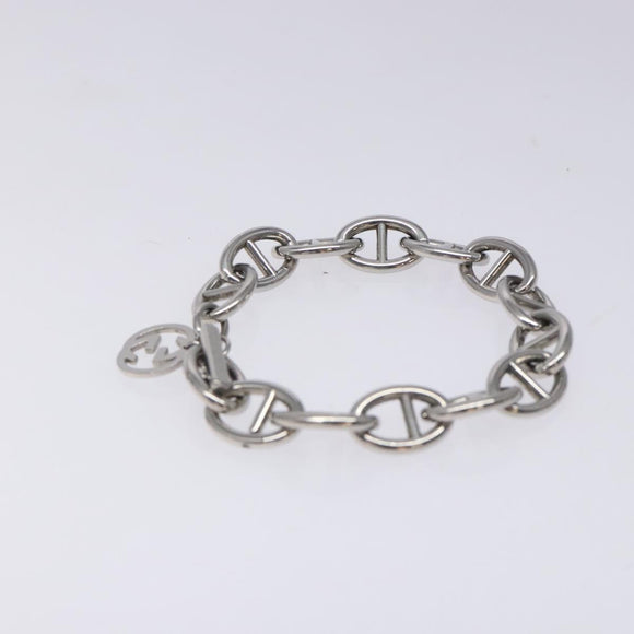 GUCCI Anchor Chain Bracelet metal Silver Auth 131854