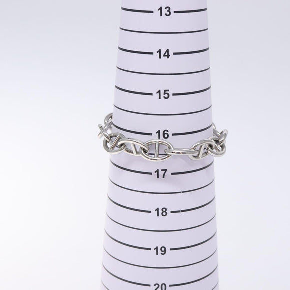 GUCCI Anchor Chain Bracelet metal Silver Auth 131854