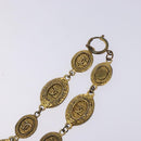 CHANEL Necklace metal Gold Tone CC Auth 131855-10