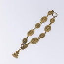 CHANEL Necklace metal Gold Tone CC Auth 131855-2