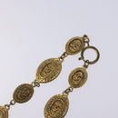 CHANEL Necklace metal Gold Tone CC Auth 131855-5