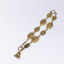 CHANEL Necklace metal Gold Tone CC Auth 131855-7