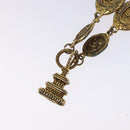 CHANEL Necklace metal Gold Tone CC Auth 131855-8