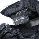 CHANEL Club Case Wood Racket and Rubber ball set Black CC Auth 131858V-10