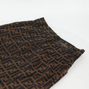 FENDI Zucca Canvas Skirt Black Brown Auth 131861V-3