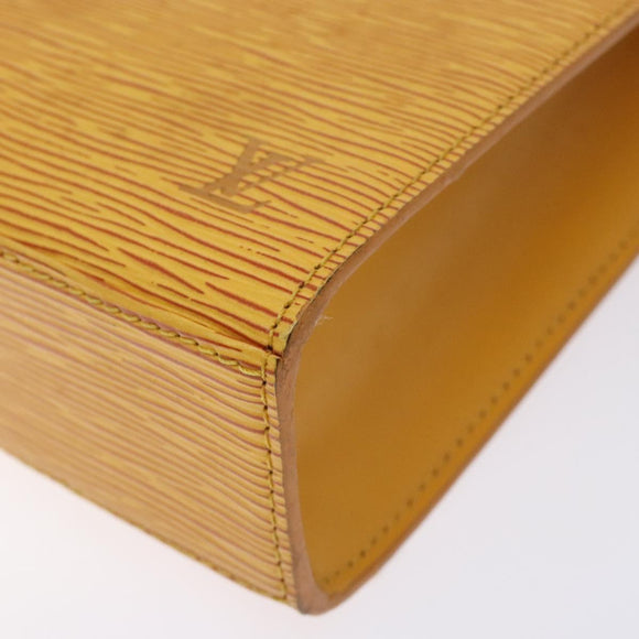 LOUIS VUITTON Epi Malesherbes Hand Bag Tassili Yellow Jonne M52379 Auth 131865