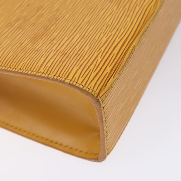 LOUIS VUITTON Epi Malesherbes Hand Bag Tassili Yellow Jonne M52379 Auth 131865