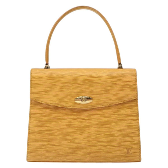LOUIS VUITTON Epi Malesherbes Hand Bag Tassili Yellow Jonne M52379 Auth 131865