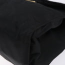 PRADA Hand Bag Nylon Black Gold Auth 131867-9