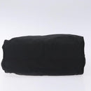 PRADA Hand Bag Nylon Black Gold Auth 131867-5