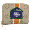 LOUIS VUITTON Monopanum Zippy Coin Purse Coin Purse Beige M82691 LV Auth 131875-1