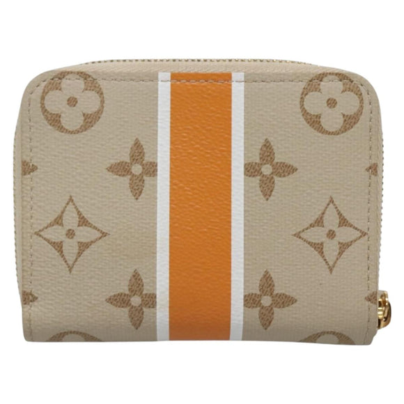 LOUIS VUITTON Monopanum Zippy Coin Purse Coin Purse Beige M82691 LV Auth 131875