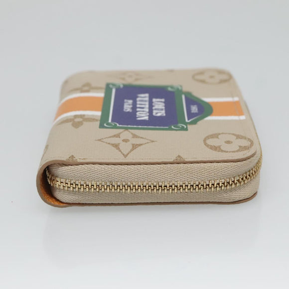 LOUIS VUITTON Monopanum Zippy Coin Purse Coin Purse Beige M82691 LV Auth 131875