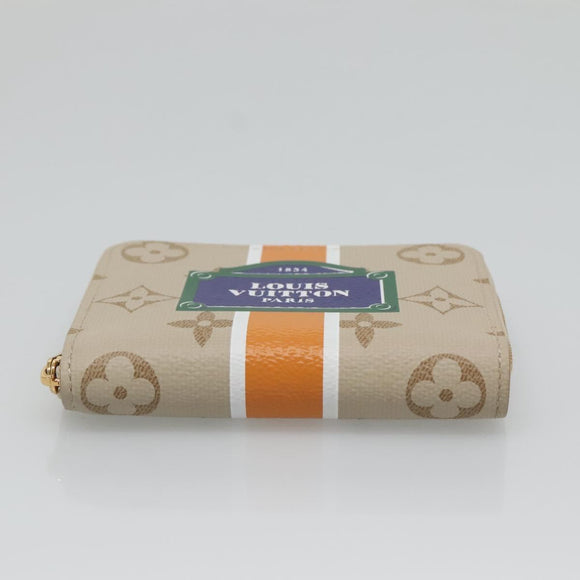 LOUIS VUITTON Monopanum Zippy Coin Purse Coin Purse Beige M82691 LV Auth 131875