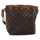 LOUIS VUITTON Monogram Petit Noe Shoulder Bag M42226 LV Auth 131880-1
