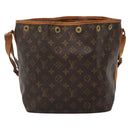 LOUIS VUITTON Monogram Petit Noe Shoulder Bag M42226 LV Auth 131880-13
