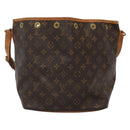 LOUIS VUITTON Monogram Petit Noe Shoulder Bag M42226 LV Auth 131880-2