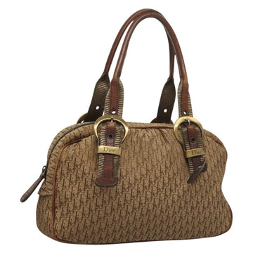 Christian Dior Trotter Canvas Hand Bag Brown Auth 131884