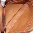 MCM Logogram Vicetos Shoulder Bag PVC Brown Gold Auth 131889-17