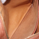 MCM Logogram Vicetos Shoulder Bag PVC Brown Gold Auth 131889-20