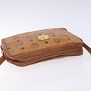 MCM Logogram Vicetos Shoulder Bag PVC Brown Gold Auth 131889-6