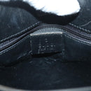 GUCCI Shoulder Bag Wool Black Silver 001 3193 Auth 131899-15